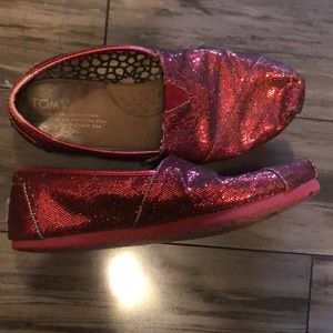 Toms glitter shoes